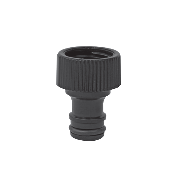 Raccord automatique tuyau arrosage Nez robinet 20x27 mm Plastique noir