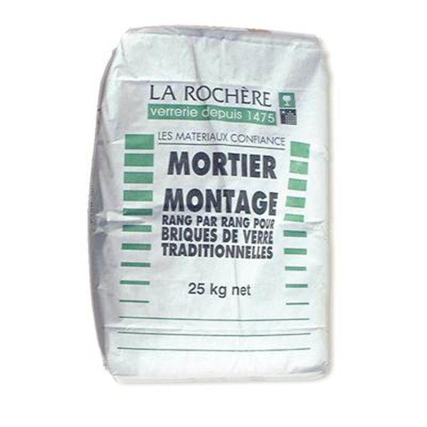 Mortier de montage pour briques de verre