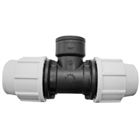 Raccord compression arrosage enterré Té Plasson F20x27 3/4" Ø 25mm