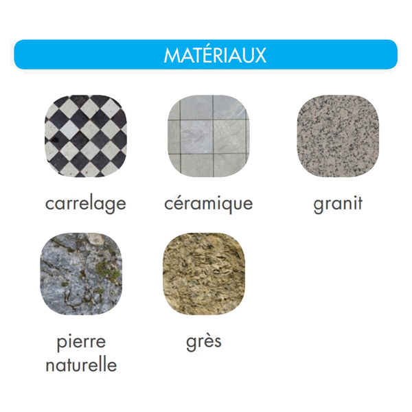 Coffret perçage SX2500 M14 Carrelage couronnes Ø 20-35-45-55-68 mm