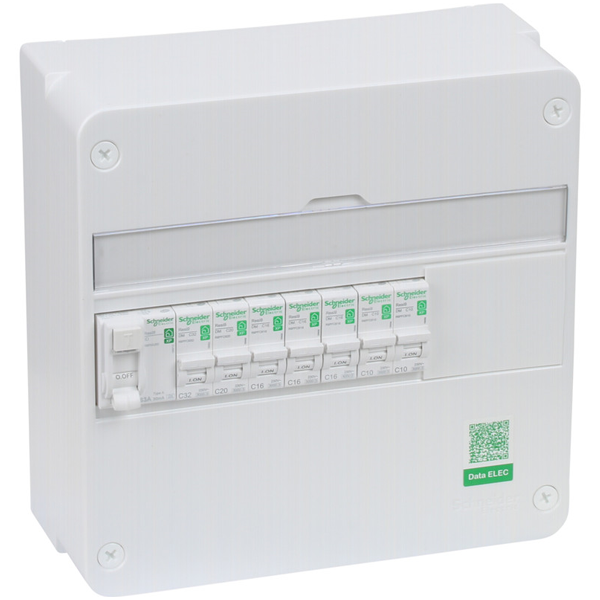 Coffret Schneider Resi9 interrupteur différentiel et 7 disjoncteurs