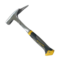 Marteau de charpentier forgé monobloc avec embout magnétique - Longueur 340 mm - Tri-matières