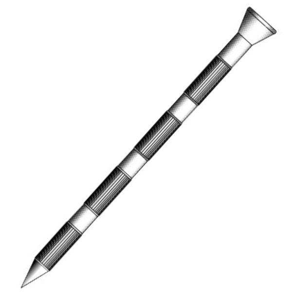 Pointe béton à tête conique striée électrozinguée Ø 3,50 mm x 60 mm - boîte de 1 kg