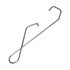 Crochet universel fixation tuiles mécaniques acier galva Ø 2,2 mm x420