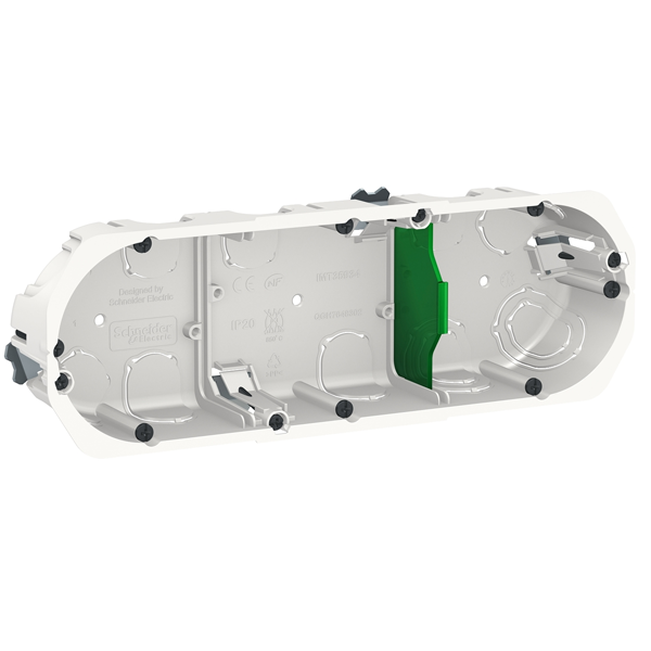 Boîte d'encastrement triple Schneider Multifix - Ø 67 mm x 40 mm
