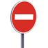 Panneau de sens interdit Taliaplast B1 C1 - 650 mm
