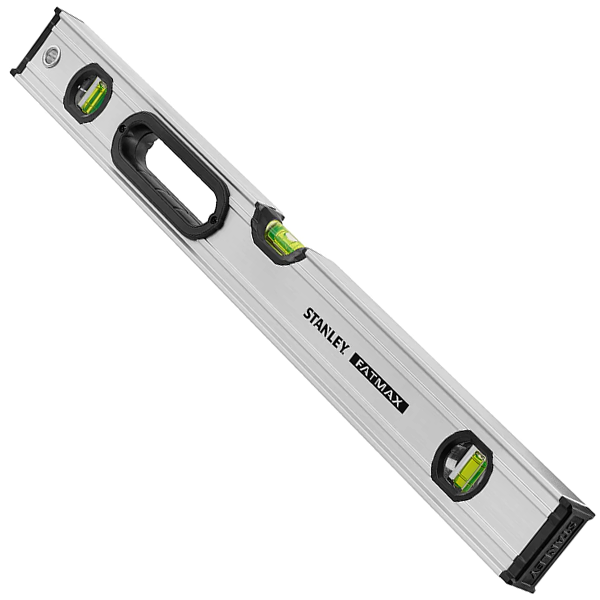 Niveau à bulle tubulaire magnétique à 3 fioles - Stanley Fatmax Pro - Longueur 60 cm