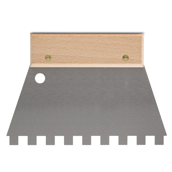 Peigne colle acier carreleur Denture carrée 10x10mm Rubi 18cm
