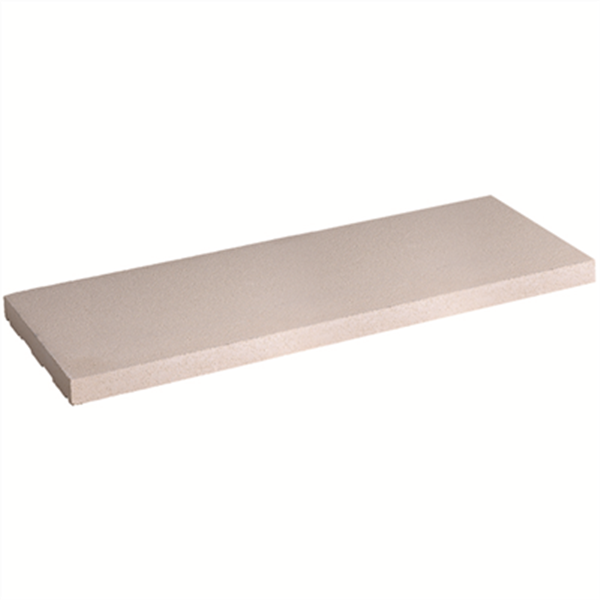 Chaperon de mur en béton - plat - Blanc - 100 x 30 x 4 cm