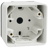 Boîtier pour 1 poste encastré Schneider Mureva Styl - IP55 - blanc