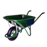 Brouette Altrad roue gonflable 110 litres 400 mm  Charge 200 kg Verte