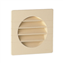 Grille de ventilation spécial façade pour tube PVC - Diamètre 100 mm - Avec moustiquaire - Sable