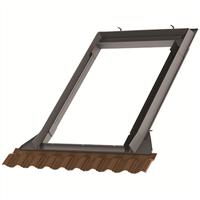 Raccord EDW pour fenêtre de toit Velux MK04 - 78,0 CM x 98,0 CM - pose sur tuiles - Ocre/Jaune