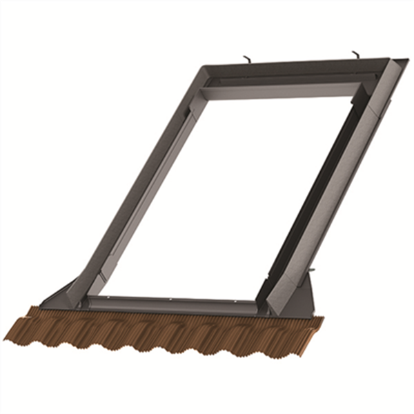 Raccord EDW pour fenêtre de toit Velux MK06 - 78,0 CM x 118,0 CM - pose sur tuiles - Ocre/Jaune