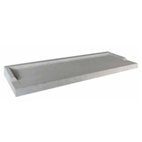 Seuil de porte-fenêtre en béton gris AR35 - 35 CM x 1,00 M