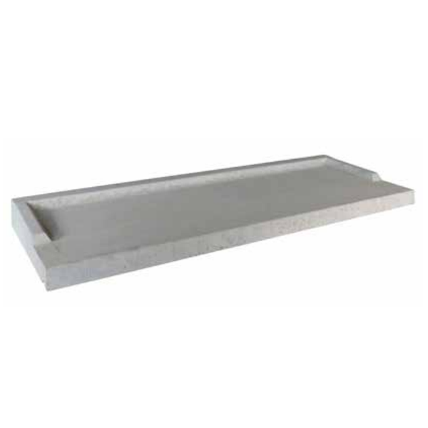 Seuil de porte-fenêtre en béton gris AR35 - 35 CM x 1,00 M