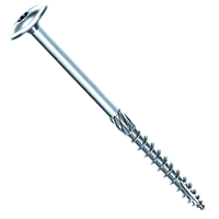 Vis bois charpente Rocket acier zingué tête large Torx- 8,0 MM x 140,0 MM/100,0 MM