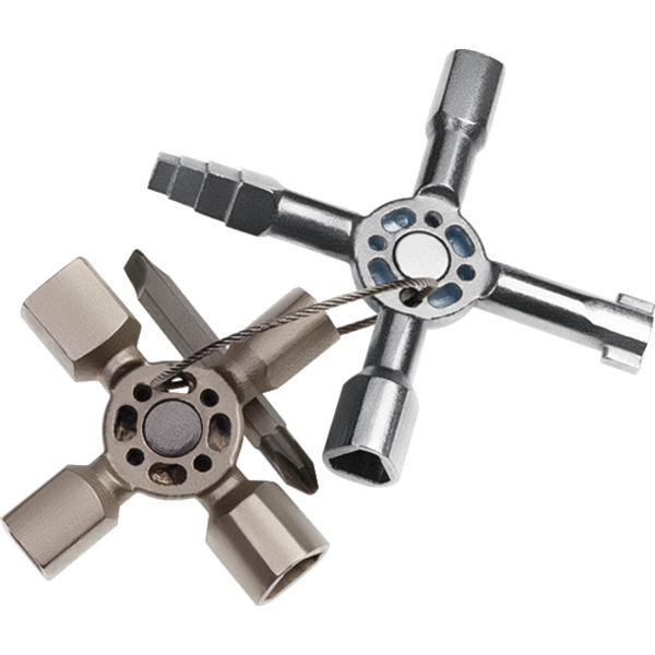 Clé universelle Knipex TwinKey armoires systèmes fermeture standard