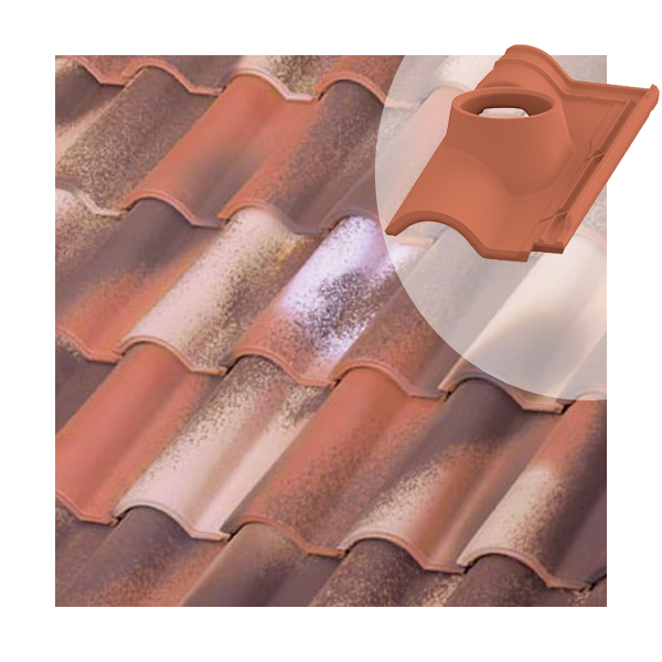 Tuile à douille TB-12 Tejas Borja - Ø  intérieur 130 mm- Nature Bidasoa