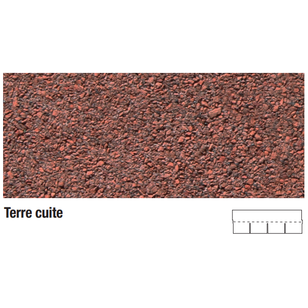 Bardeau bitumeux Sopratuile pour toiture - Terre cuite - 3,05 m²