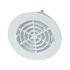 Grille de ventilation intérieure Nicoll - Avec moustiquaire - Diamètre 180 mm - Résine blanche
