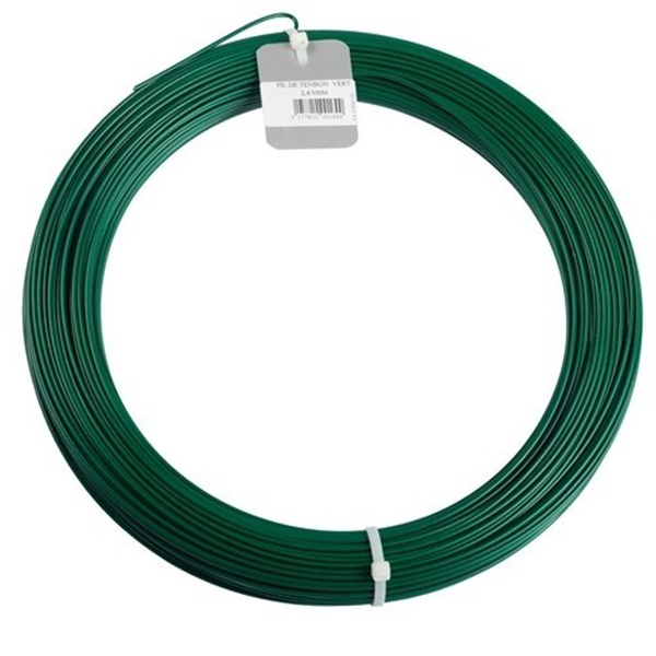 Fil de tension pour grillage - Vert - Diam. 2,7 MM