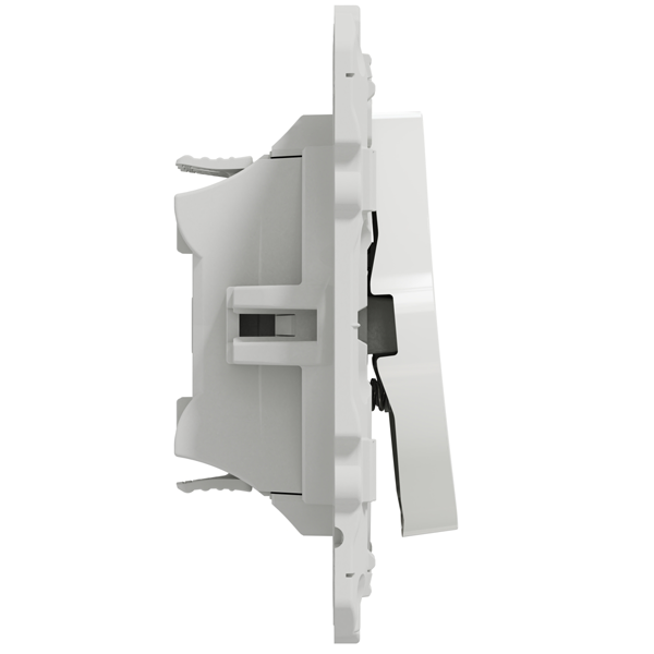 Interrupteur double poussoir Schneider Odace - blanc - 10A 250V