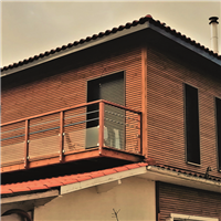 Bardage en Douglas Traité Classe 3 marron LAPLO - 44 MMx135 MM - L.4.00 M
