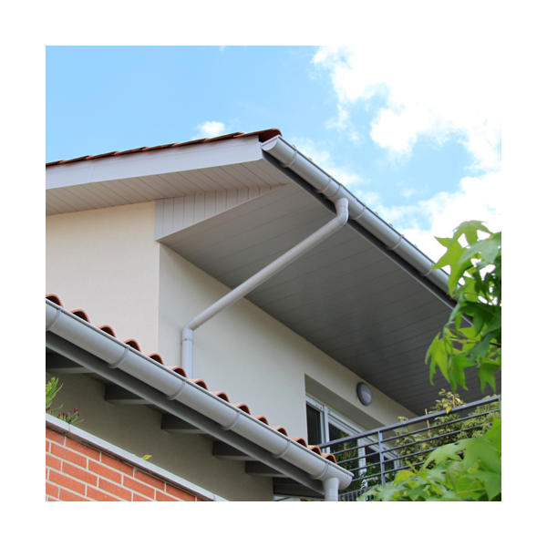 Gouttière MEP GD25 en PVC Blanc - développé 250 MM - 4 M