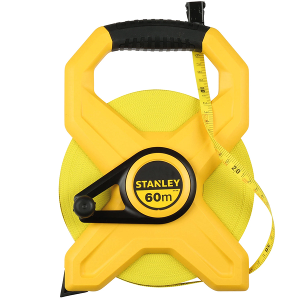Décamètre mesure longue - Stanley - ruban 60 mètres en fibre de verre classe 3 2-34795
