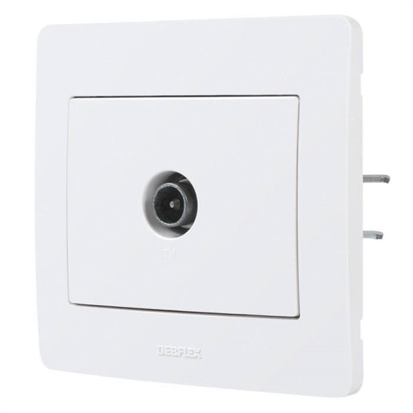 Prise encastrable TV gamme Diam 2 blanc Debflex 739180