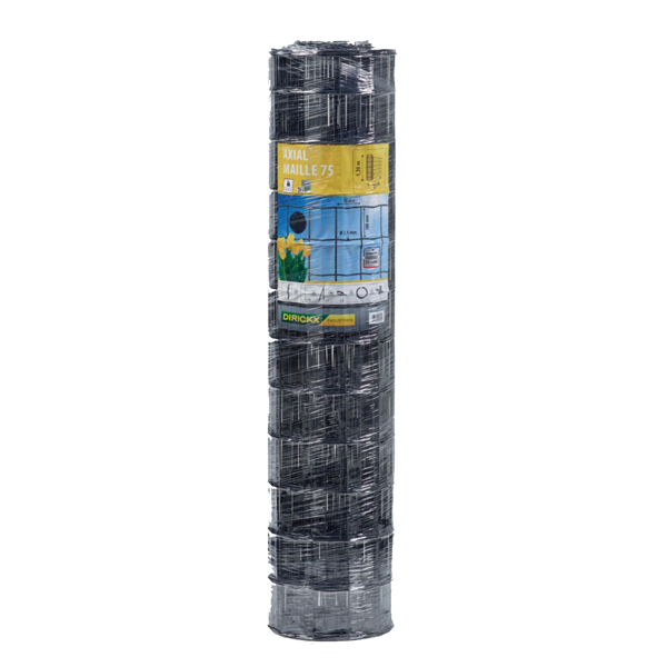 Grillage souple Dirickx Axial - Anthracite - maille de 100 x 75 mm - 1,50 M x 25,00 M