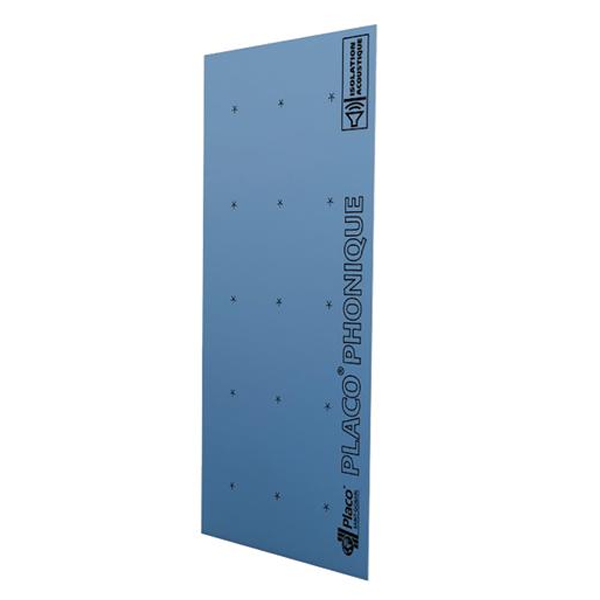 Plaque de plâtre acoustique - Placo Phonique BA13 - 2,50 M x 1,20 M -ép. 13,0 MM
