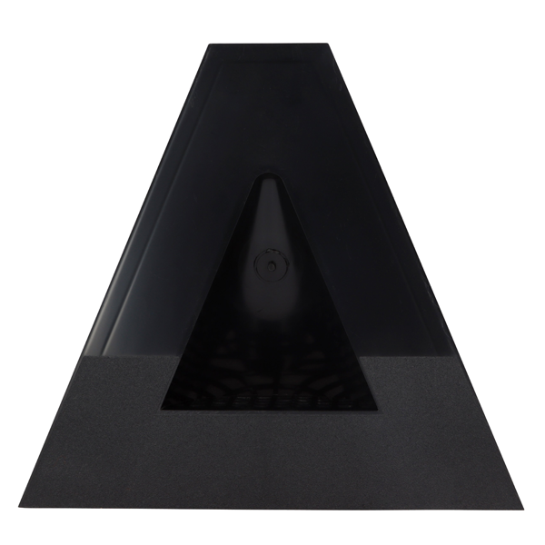 Chatière de ventilation demi-ronde sur plage trapézoïdale - gris anthracite