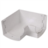 Angle intérieur Nicoll pour gouttière - Angle 90° - Longueur 169 mm - À coller - Techtan - Blanc