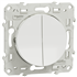 Interrupteur double va-et-vient Schneider Odace - blanc - 10 A - 250 V