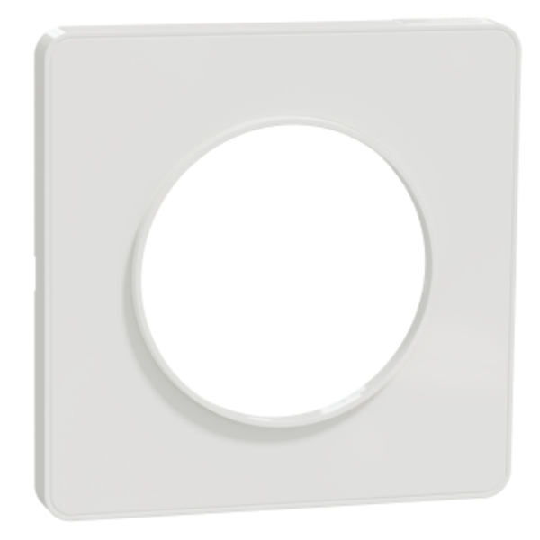 Plaque de finition simple Schneider Odace Touch - blanc RAL 9003