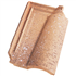 Tuile en terre cuite - Méridionale Poudenx - emboîtement grand moule fortement galbée - Pastel