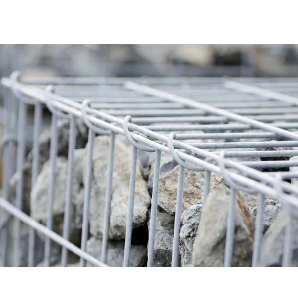 Gabion en kit à remplir avec montage en hélice - Zinc-Alu galvanisé - 100x30x50 cm - Maille 10x5 CM