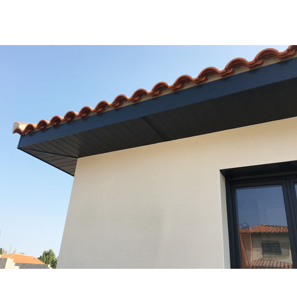 Lambris PVC sous toiture 4 frises - 250 MM x 10,00 MM - Long. 4,00 M - Anthracite