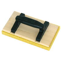 Taloche éponge sur plateau bois rectangulaire 14 x 25 cm 314167