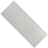 Faïence murale effet "ondulé" Baléares Mallorca - Blanco - 25 CMx75 CM ép. 8,7 MM
