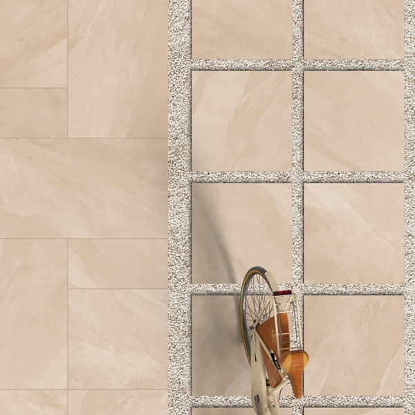 Carrelage extérieur Titano Grip - 60 CM x 60 CM - ép. 20 MM - Beige