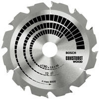 Lame scie circulaire Bosch Optiline Wood 190 x 30 x 2,6 mm 48 dents