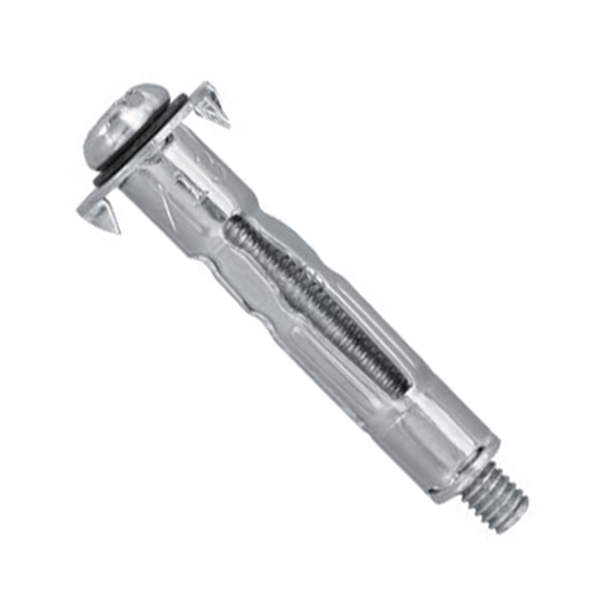 Cheville métallique avec vis Edia 6 x 37 mm pour corps creux lot de 20