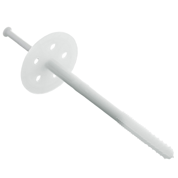 Cheville d'isolation à frapper ISO Spit avec clou plastique pour PSE et ITE - 10x195mm - 200 pièces 057651