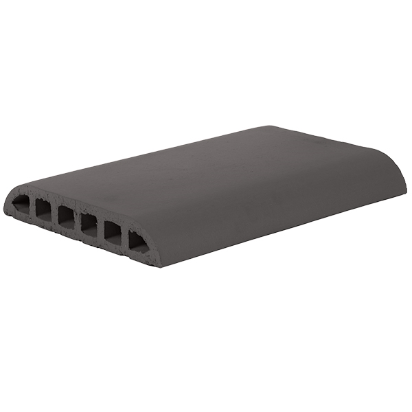 Chaperon plat en terre cuite Terreal CH01 - Anthracite - 40 x 28 x 5 cm
