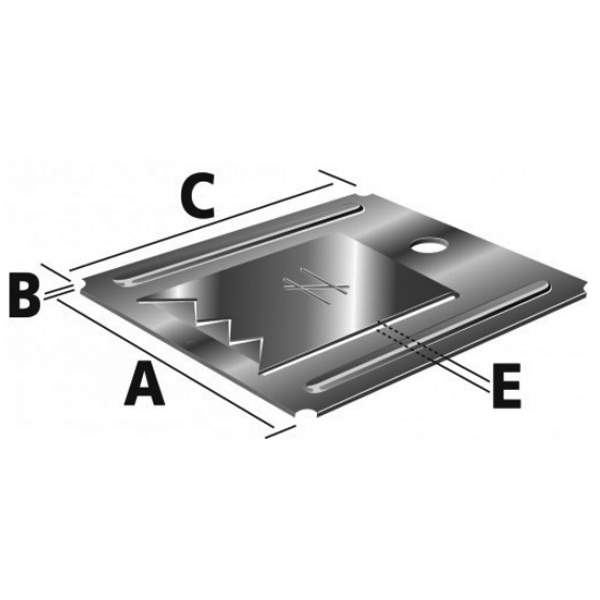 Clip SFT inox A4 pour lambris PVC 30 x 0.5 x 32 mm Simpson-Strong-Tie