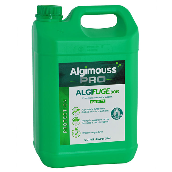 Imperméabilisant bois naturels exotiques Algifuge bois Algimouss 099002