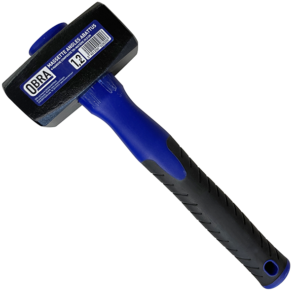 Massette droite OBRA angles abattus manche tri-matière 1200g 002820OB
